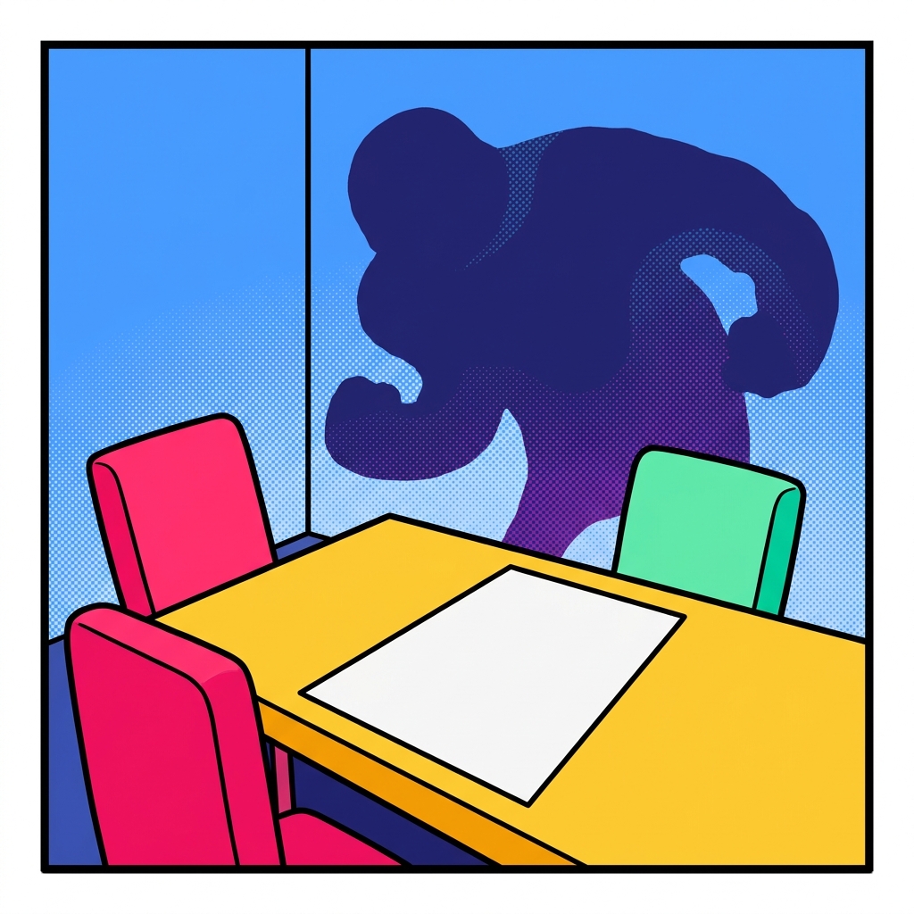 An empty table is left behind, as Middle East tensions rise once again.