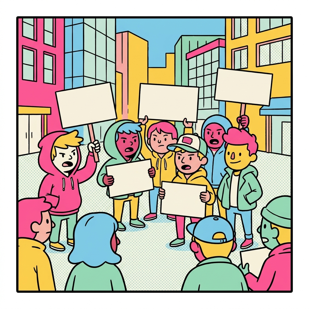 Concerned citizens and veterans begin to take to the streets to voice their call for peace.