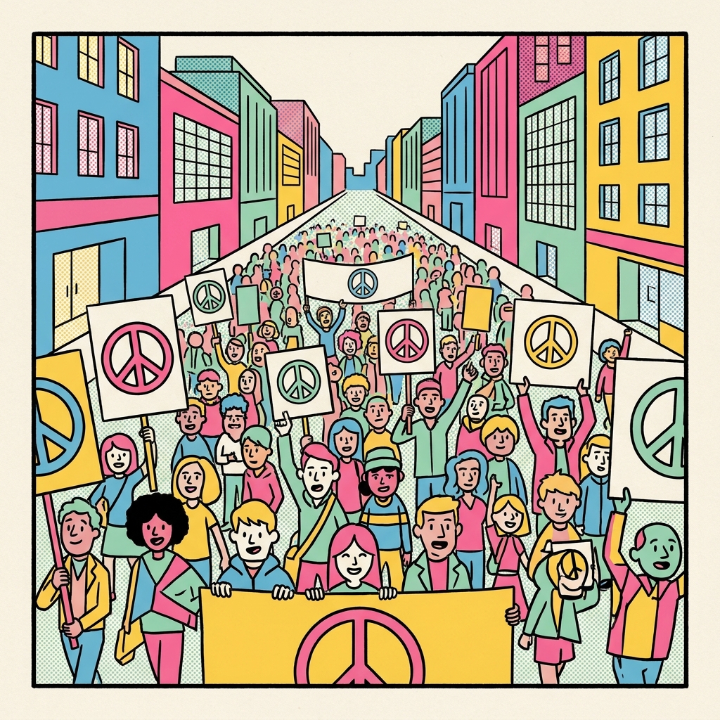 'No War!' The streets of major U.S. cities are filled with massive crowds demanding peace.